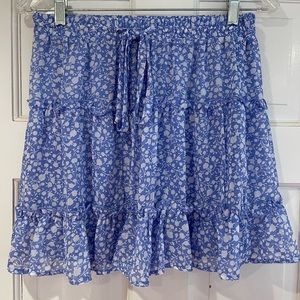 Light Blue Flowy Skirt